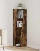 vidaXL Ъглов шкаф 275x27x102см Инженерна дървесина Димян дъб