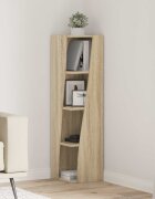 vidaXL Ъглов шкаф 275x27x102см Инженерна дървесина Сонома дъб