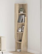 vidaXL Ъглов шкаф 275x27x140см Инженерна дървесина Сонома дъб