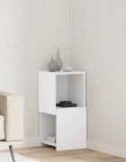 vidaXL Ъглов шкаф 305x30x65см Инженерна дървесина
