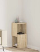 vidaXL Ъглов шкаф 305x30x65см Инженерна дървесина Сонома дъб