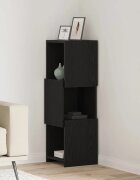 vidaXL Ъглов шкаф 305x30x95см Инженерна дървесина Черния дъб