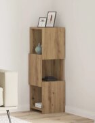 vidaXL Ъглов шкаф 305x30x95см Инженерна дървесина Дъб