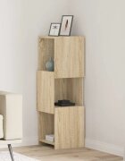 vidaXL Ъглов шкаф 305x30x95см Инженерна дървесина Сонома дъб