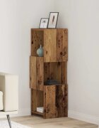 vidaXL Ъглов шкаф 305x30x95см Инженерна дървесина Старо дърво