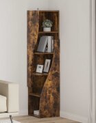 vidaXL Ъглов шкаф 32 x 32 x 140 cm Инженерна дървесина Опушен дъб