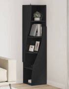 vidaXL Ъглов шкаф 32x32x140см Инженерна дървесина Черно