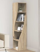 vidaXL Ъглов шкаф 32x32x140см Инженерна дървесина Сонома дъб