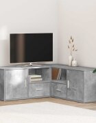 vidaXL Ъглов шкаф бетонно сив 200x40x45 см инженерно дърво