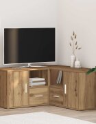vidaXL Ъглов шкаф дъб артизан 160x40x45 см инженерно дърво