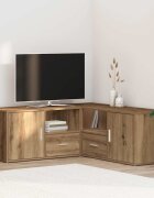 vidaXL Ъглов шкаф дъб артизан 200x40x45 см инженерно дърво