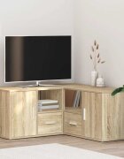 vidaXL Ъглов шкаф дъб сонома 160x40x45 см инженерно дърво