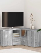 vidaXL Ъглов шкаф сив сонома 160x40x45 см инженерно дърво