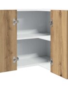 vidaXL Ъглов шкаф за окачване "Lyon" дъб Artisan 57x57x60 см инженерно дърво