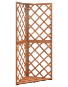 vidaXL Ъглова пергола 50x50x145 см чам масив