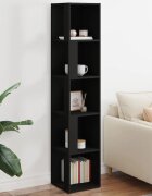 vidaXL Ъглови шкафове 33 x 33 x 165 cm Engineered wood Черно