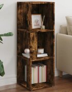 vidaXL Ъглови стелажи 33 x 33 x 100 cm Engineered wood Опушен дъб