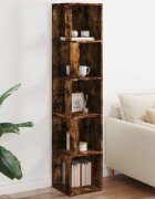 vidaXL Ъглови стелажи 33 x 33 x 165 cm Engineered Wood Опушен дъб