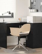 vidaXL Ъглово бюро с чекмедже с рафт Черния дъб 102 x 88 x 75 см