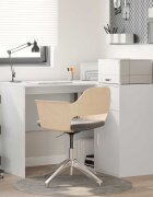 vidaXL Ъглово бюро с чекмедже с рафт с врата Бяло 102 x 88 x 75 см