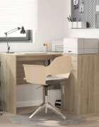 vidaXL Ъглово бюро с чекмедже с рафт Сонома дъб 102 x 88 x 75 см