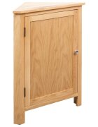 vidaXL Ъглово шкафче 59x45x80 см дъбов масив