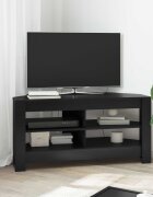 vidaXL Ъгловшкафзателевизор 102 x 405 x 45 см Черно