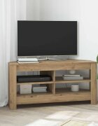 vidaXL Ъгловшкафзателевизор 102 x 405 x 45 см Дъб Инженерна дървесина