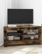 vidaXL Ъгловшкафзателевизор 102 x 405 x 45 см Димян дъб