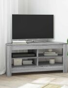 vidaXL Ъгловшкафзателевизор 102 x 405 x 45 см Сив Сонома