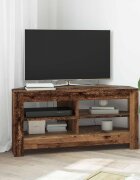 vidaXL Ъгловшкафзателевизор 102 x 405 x 45 см Старо дърво