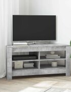 vidaXL Ъгловшкафзателевизор 102 x 405 x 45 см Циментено сиво