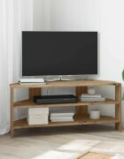 vidaXL Ъгловшкафзателевизор 102x405x45см Дъб Инженерна дървесина
