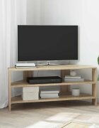 vidaXL Ъгловшкафзателевизор 102x405x45см Сонома дъб