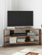 vidaXL Ъгловшкафзателевизор 102x405x45см Старо дърво