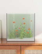 vidaXL Аквариум със съхранение Прозрачен 30 x 30 x 30 cm Стъкло