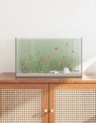 vidaXL Аквариум със съхранение Прозрачен 50 x 30 x 30 см Стъкло