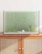 vidaXL Аквариум със съхранение Прозрачен 60 x 35 x 40 см Стъкло