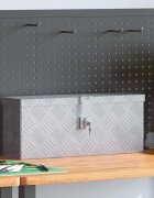 vidaXL Алуминиева кутия 485x14x20 см сребриста