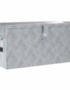 vidaXL Алуминиева кутия 615x265x30 см сребриста