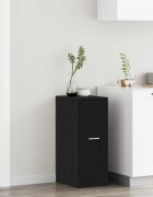 vidaXL Аптекарски шкаф Черен дъб 30 x 41 x 77.5 см Инженерно дърво