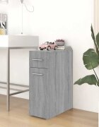 vidaXL Аптекарски шкаф сив сонома 20x455x60 см инженерно дърво