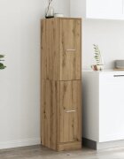 vidaXL Аптекарски шкаф занаятчийски дъб 30x41x1445 см инженерно дърво