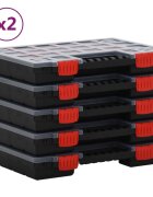 vidaXL Асортиментни кутии 10 бр 345x25x5 см полипропилен