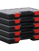 vidaXL Асортиментни кутии 5 бр 345x25x5 см полипропилен