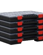vidaXL Асортиментни кутии 5 бр 40x30x5 см полипропилен