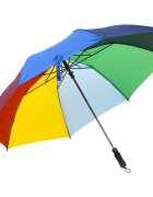 vidaXL Автоматичен сгъваем чадър многоцветен 124 см