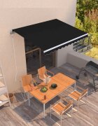 vidaXL Автоматично прибиращ се сенник 300x250 см антрацит