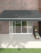 vidaXL Автоматично прибираща се тента антрацит 45x3 м