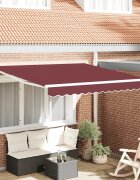 vidaXL Автоматично прибираща се тента бордо 300x250 см